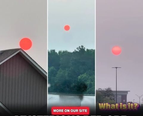 “That’s Not The Moon… The Moon Is Above Us!” Mysterious Red Orb Appears Over Florida During Sunset… Locals Saying It’s A Planet