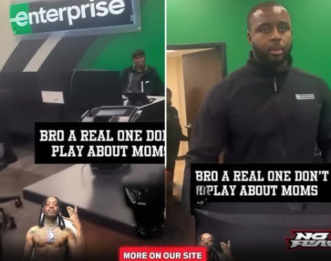 Baltimore Crip Crashes Out On Enterprise Employee After Disrespecting His Mother!